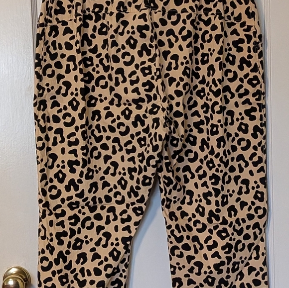 NWOT: L LuLaRoe Leopard Print Lena Work-Leisure Pants - Picture 2 of 4